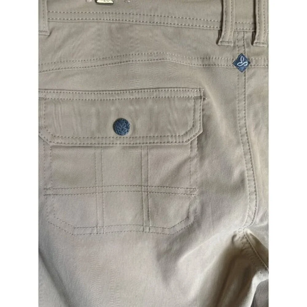 prAna Pants Size 12 Tan Hiking Halle Outdoor NWOT‎ Straight Low Rise Stretch